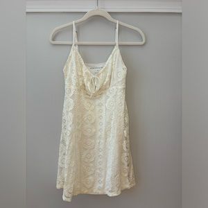 Aeropostale Front Tie Lace Floral Dress